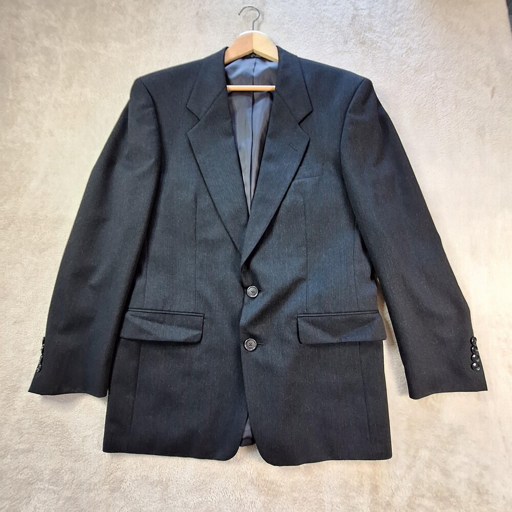 Jones New York Blazer Mens 38 Regular Wool Sport Coat Classic Ventless Jacket